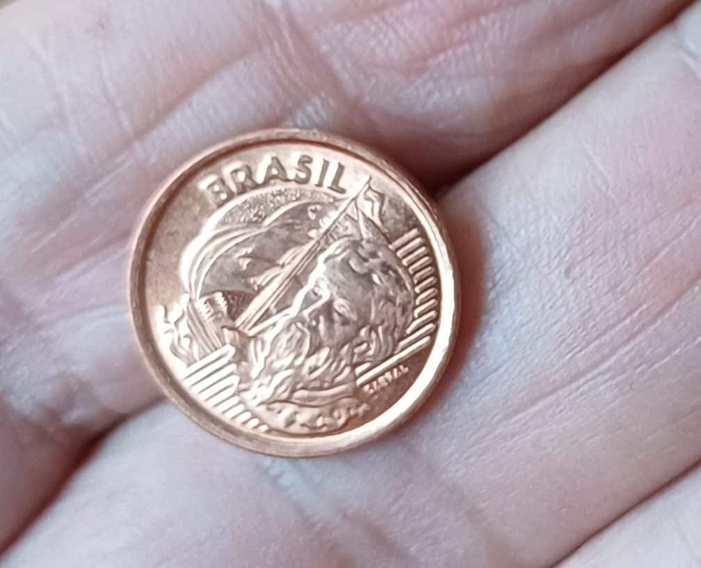 | Casa do Colecionador Moeda de 1 centavo de real do ano de 2001. Flor de cunho.