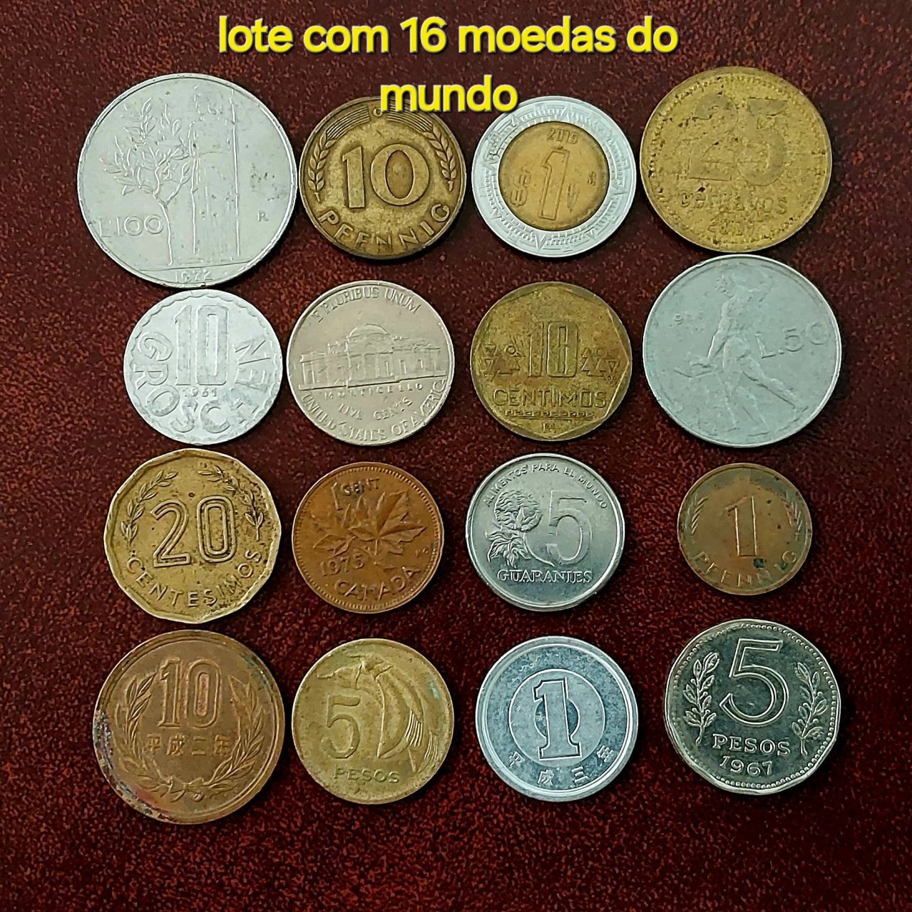 | Casa do Colecionador Moedas do mundo *lote com 16 Moedas* Sku 1478
