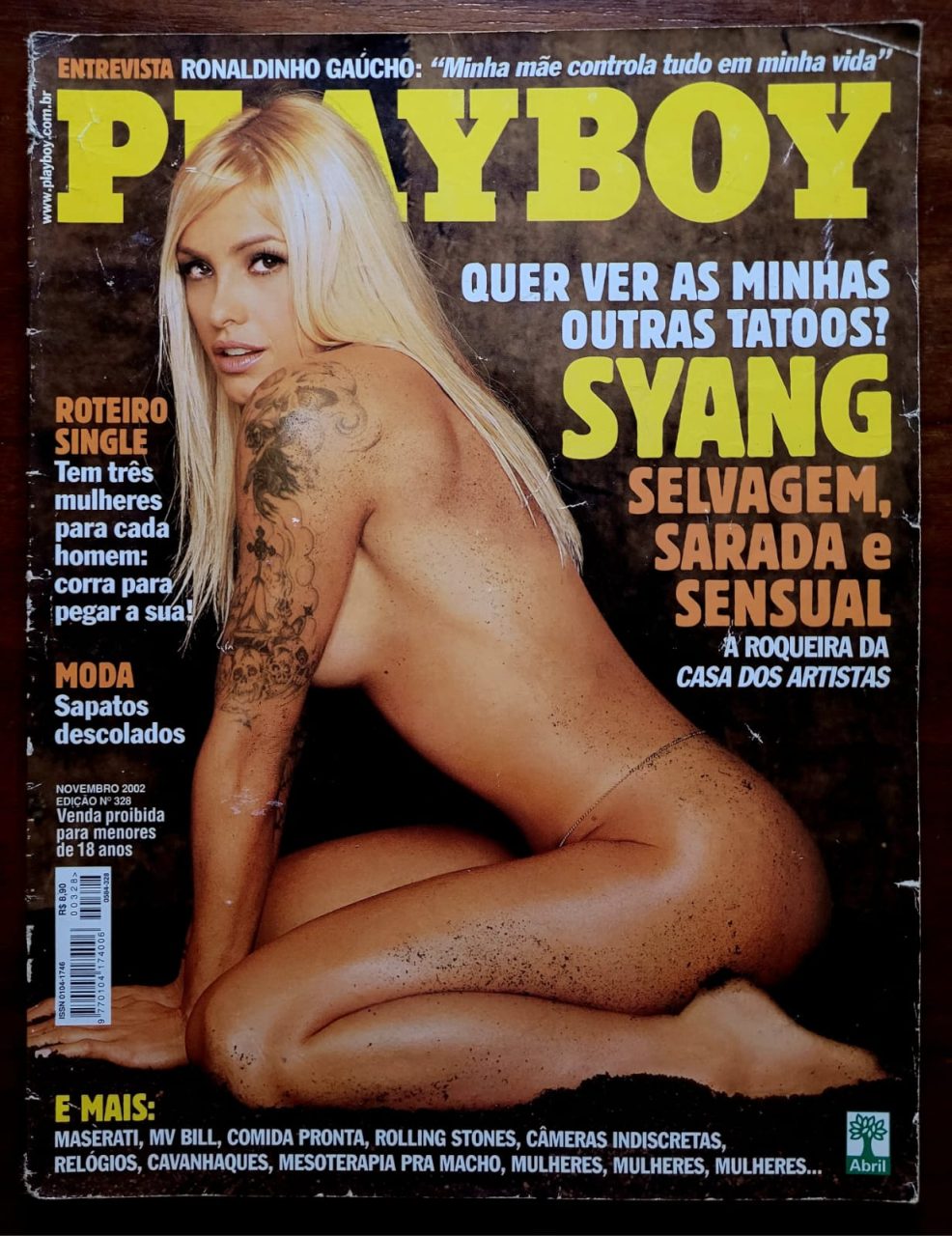 | Casa do Colecionador Playboy Nº 328 - Syang (Revista com Pôster) Novembro 2002