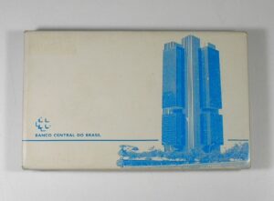Raridade - Original Estojo "Prova de Cunho" série completa de 1987 Padrão Cruzados com certificado do Banco central do Brasil