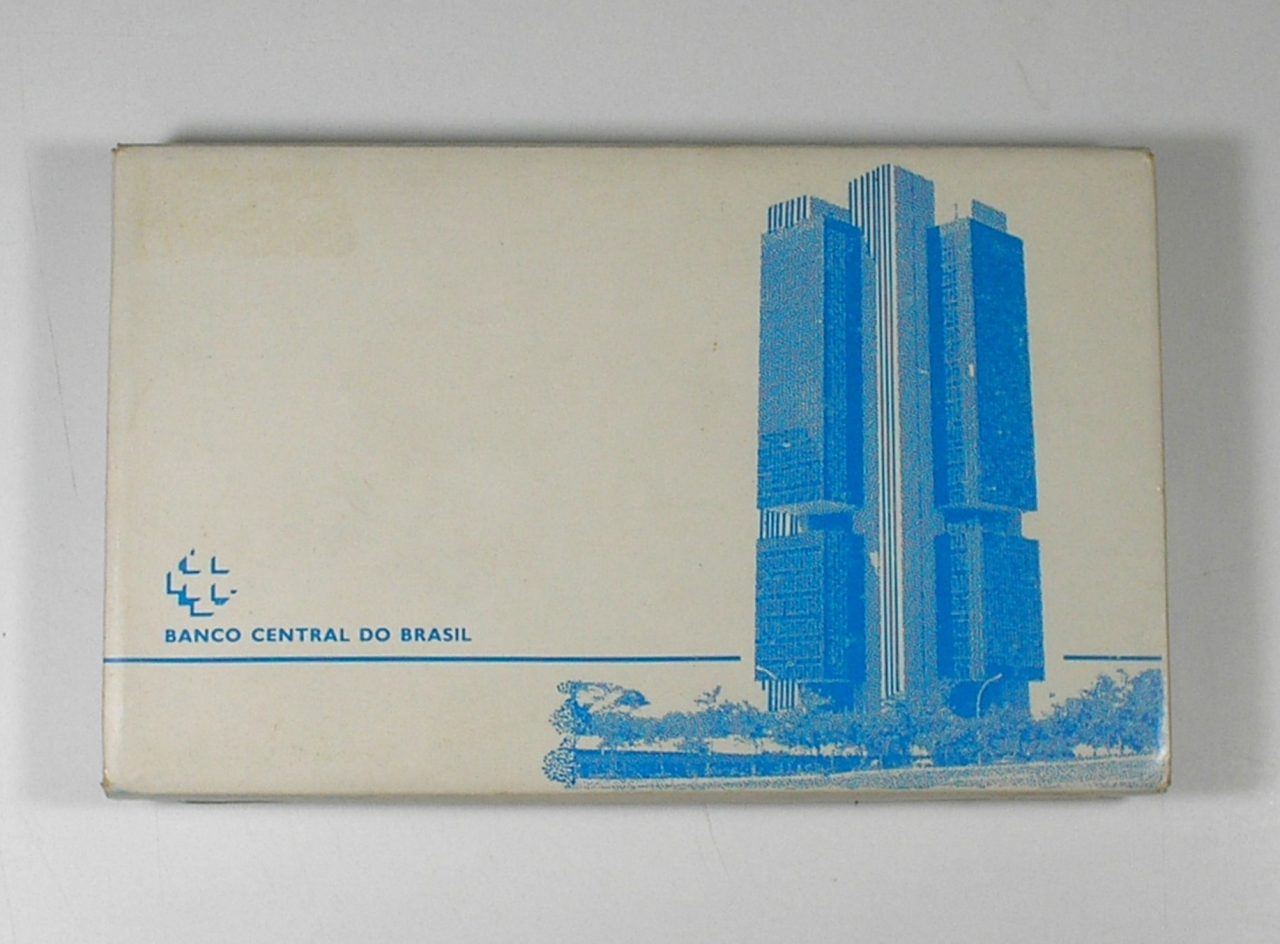 | Casa do Colecionador Raridade - Original Estojo "Prova de Cunho" série completa de 1987 Padrão Cruzados com certificado do Banco central do Brasil