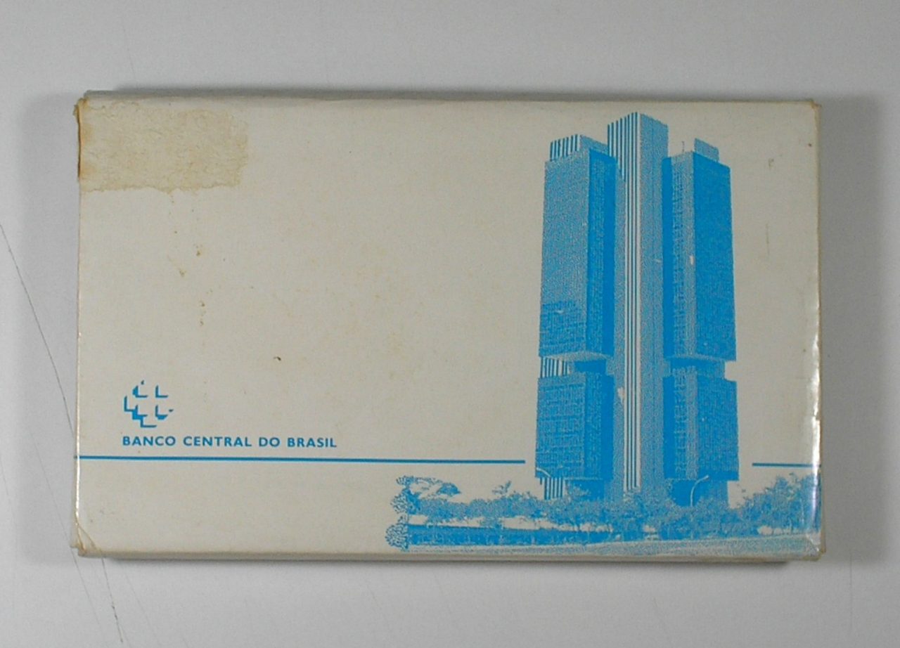 | Casa do Colecionador Raridade - Original Estojo "Prova de Cunho" série completa de 1988 Padrão Comemorativa 100 Anos da Abolição com certificado do Banco central do Brasil
