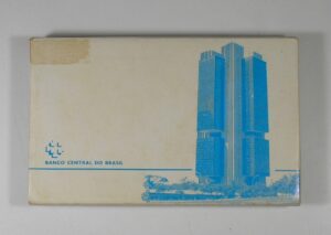 Raridade - Original Estojo "Prova de Cunho" série completa de 1989 Padrão Centavos de Cruzados Novos - Reforma Monetária - com certificado do Banco central do Brasil
