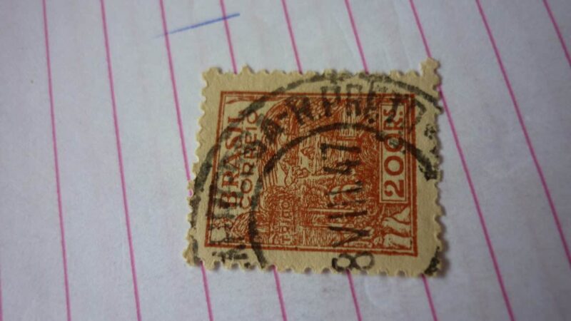 | Casa do Colecionador SELO 200 RÉIS COM CARIMBO EXPRESSA R.PRETO LOTE 1165 .