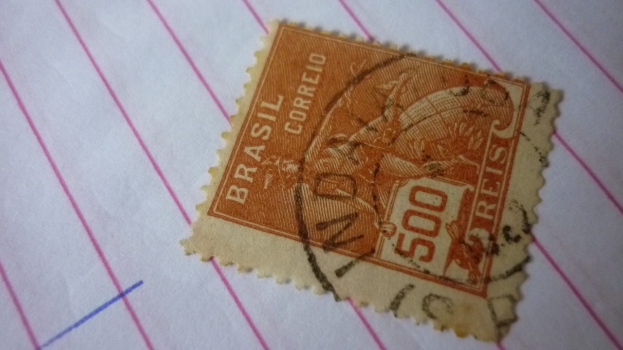 | Casa do Colecionador SELO 600 RÉIS COM CARIMBO INDAIATUBA LOTE 742 .