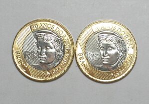1 Real - 2024 / 30 anos do Real / 2 moedas Bimetal / Flor de Cunho