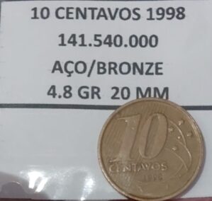 10 Centavos 1998 Sku 1589