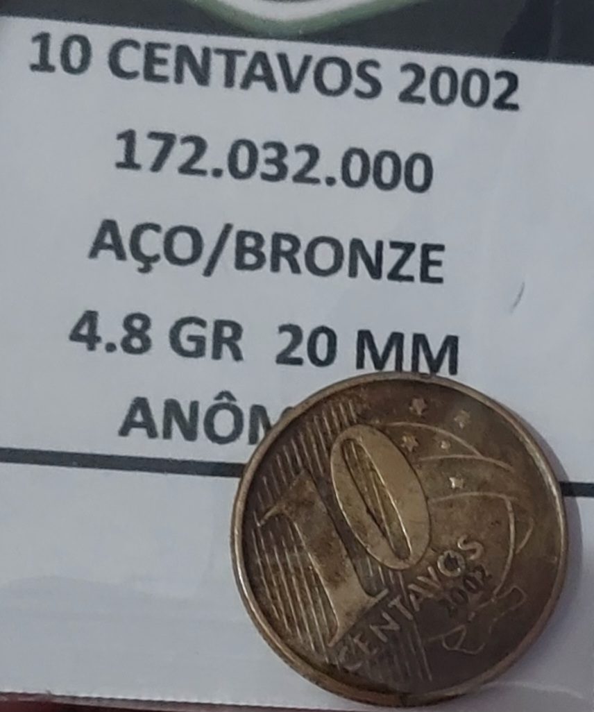 | Casa do Colecionador 10 Centavos 2002 Sku 1593