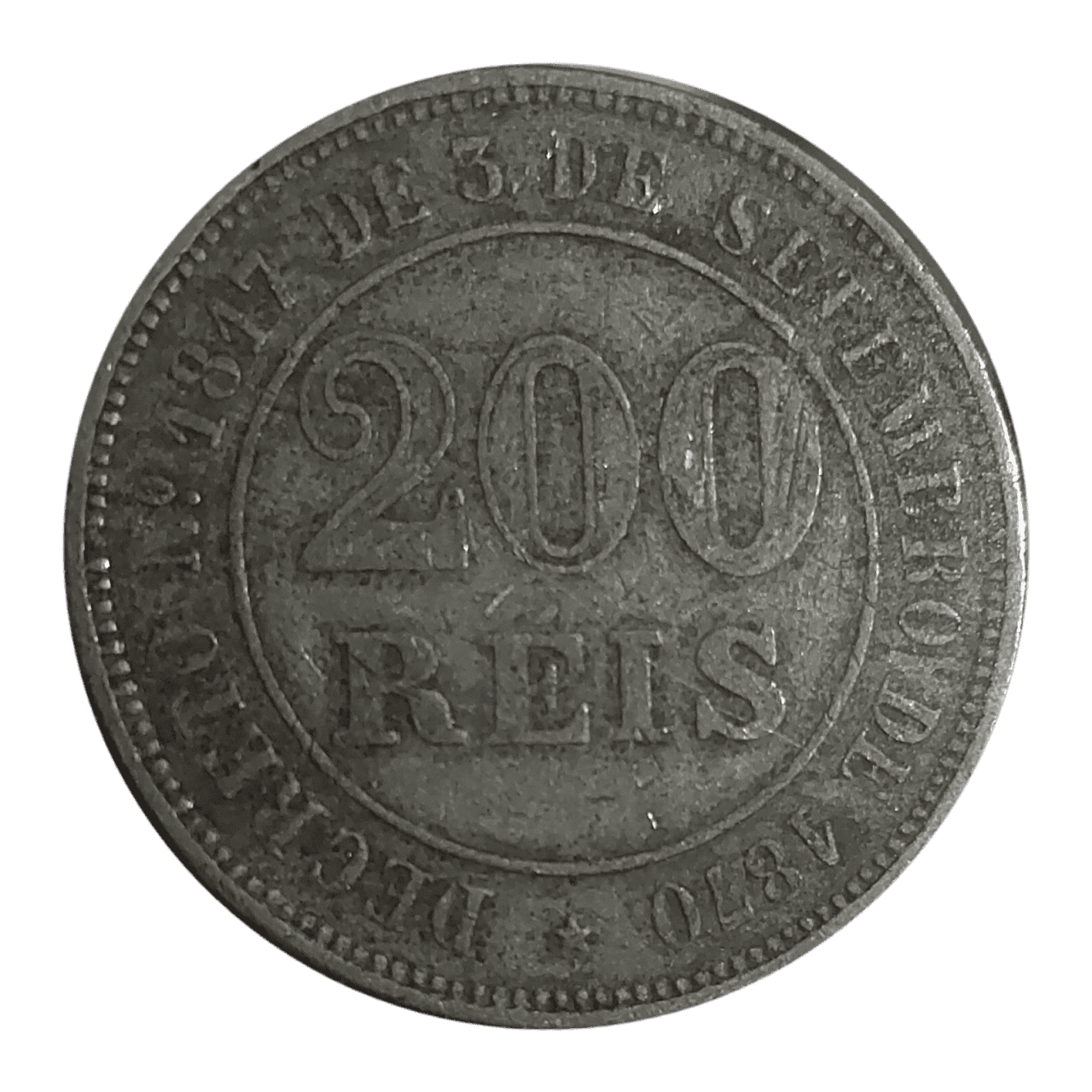 | Casa do Colecionador 200 Réis 1871 Sku 1606