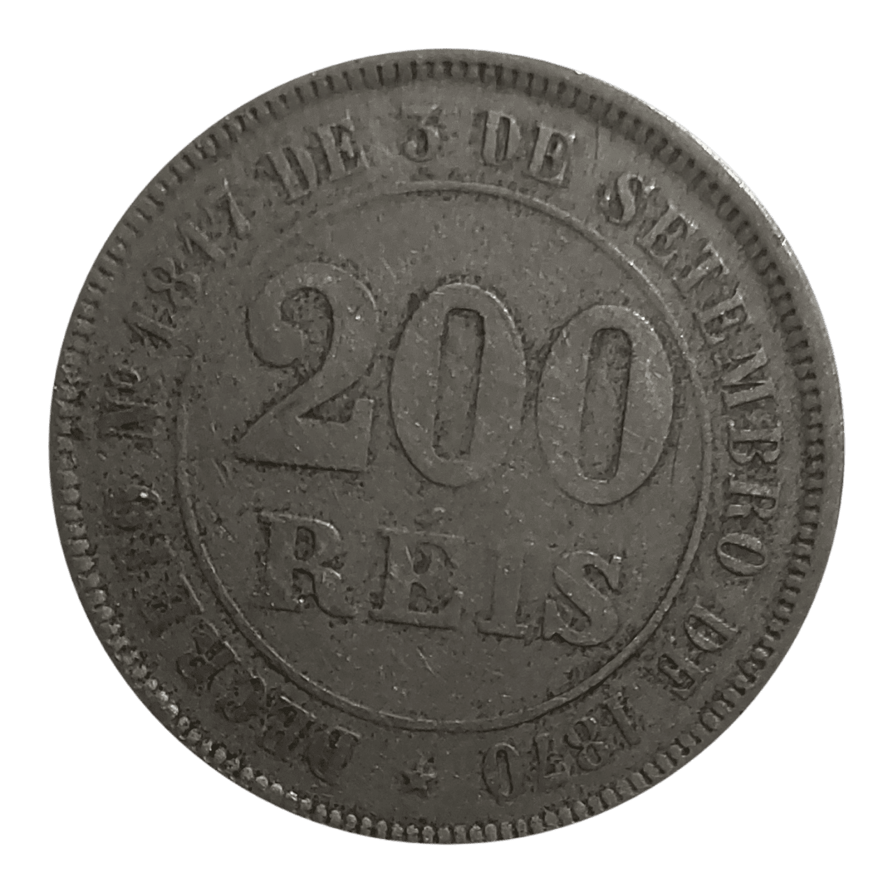 | Casa do Colecionador 200 Réis 1884 Sku 1607