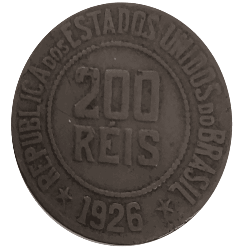 200 Réis 1926 escassa Sku 1556