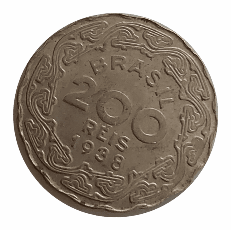200 réis 1938 Sob/FC Sku 1533