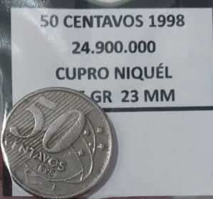 50 Centavos 1998 Sku 1584
