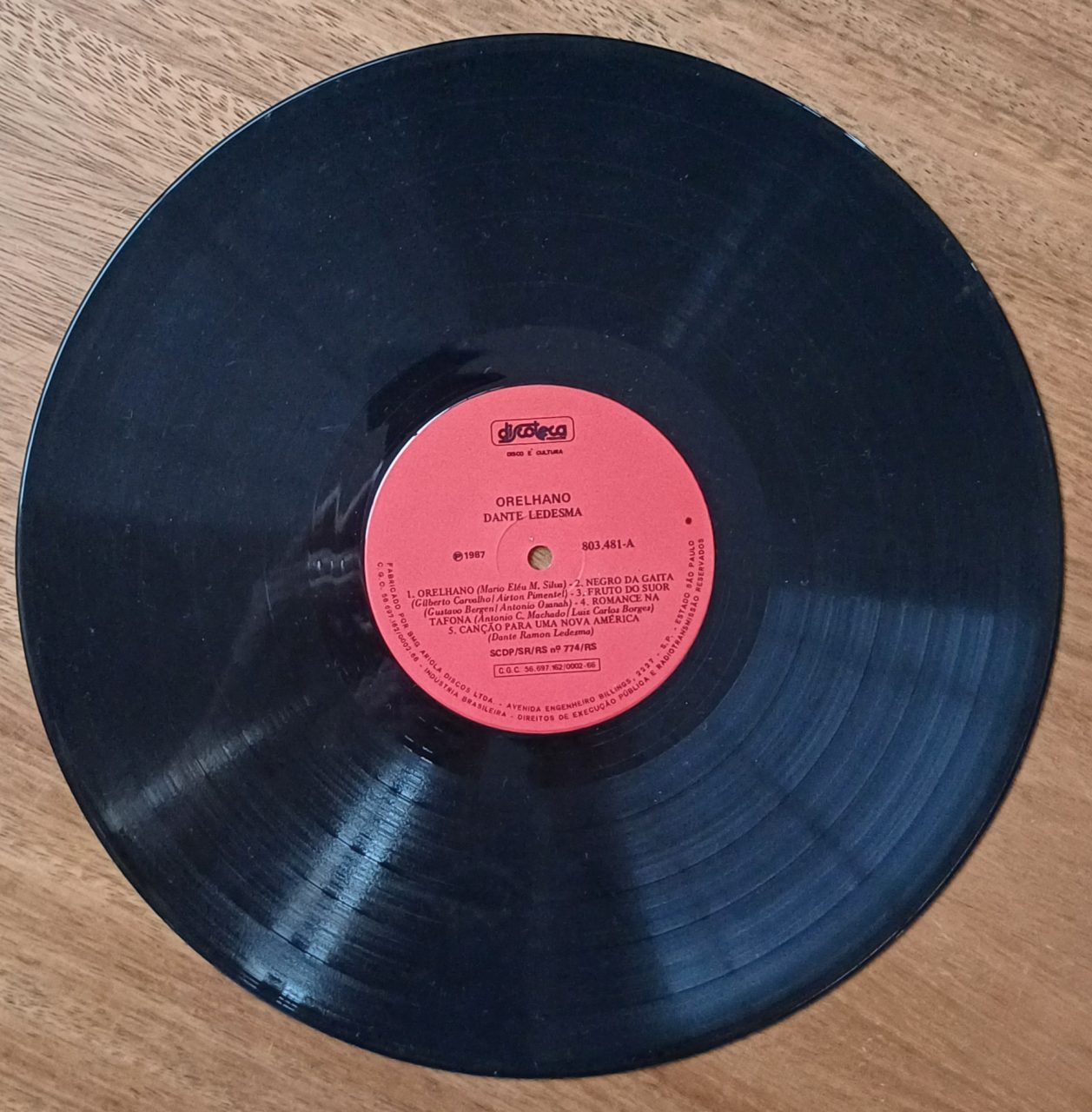 | Casa do Colecionador 5a3.avg Vinil lp Dante Ledesma Orelhano. Negro da gaita cancion con todos Cantor de ofício.