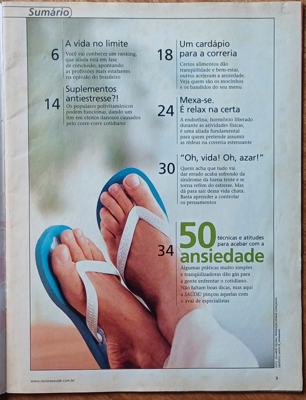 | Casa do Colecionador 5a3.ir Revista saúde é vital especial 43. Estresse Atividade física Ansiedade