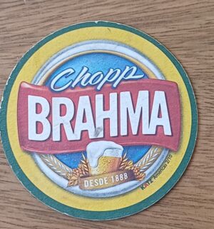 5a4. Bolacha de chopp Brahma seleção pede Verde.