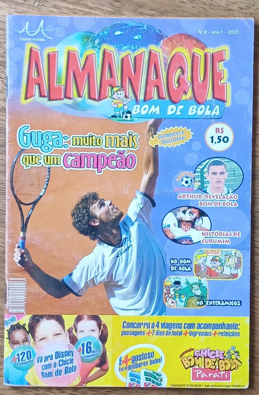 | Casa do Colecionador 5a4. gibi Almanaque Bom de bola 6. Guga. Arthur Curumim.
