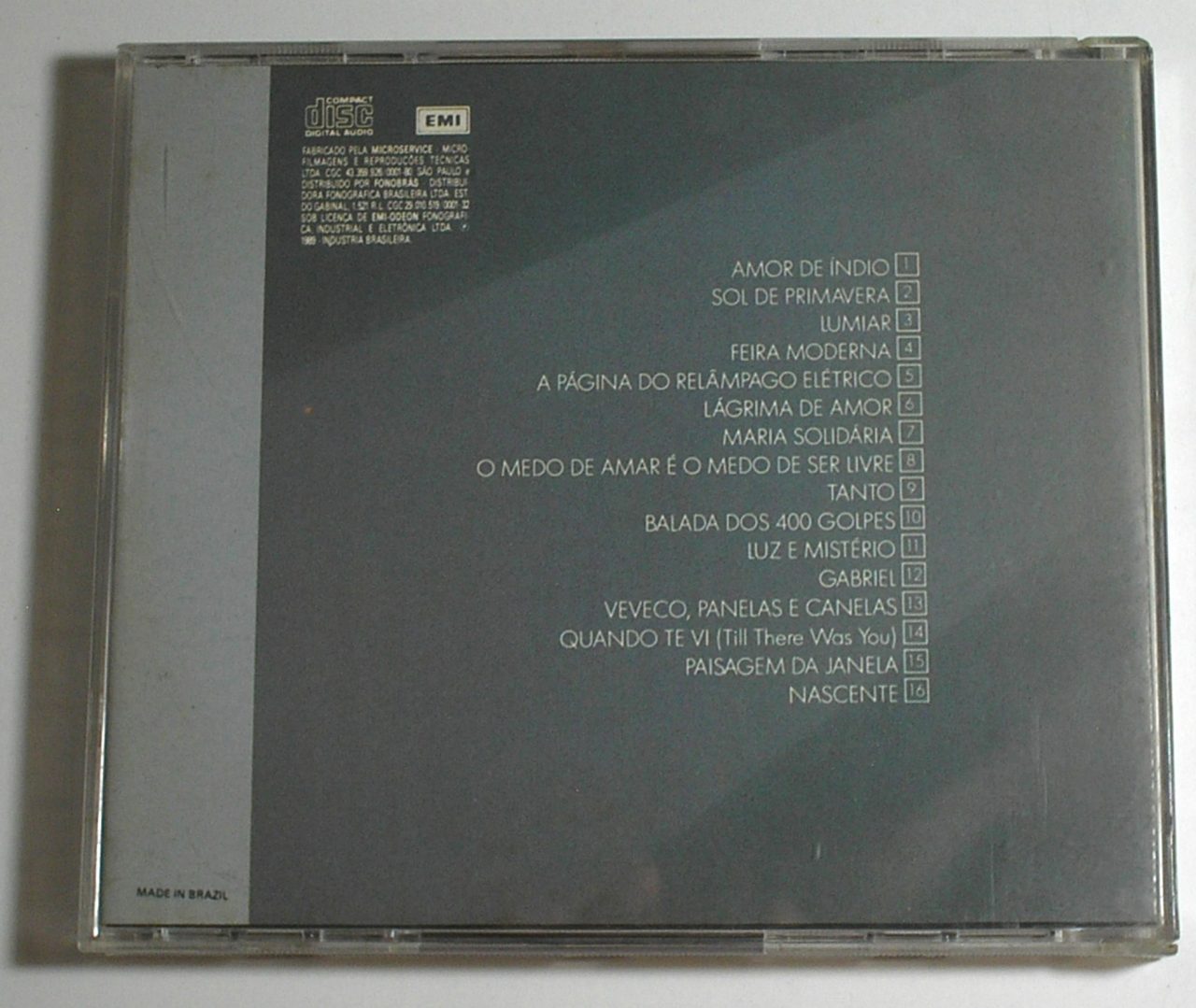 | Casa do Colecionador Beto Guedes – CD - Performance - Grandes Sucessos da época - P. 1989