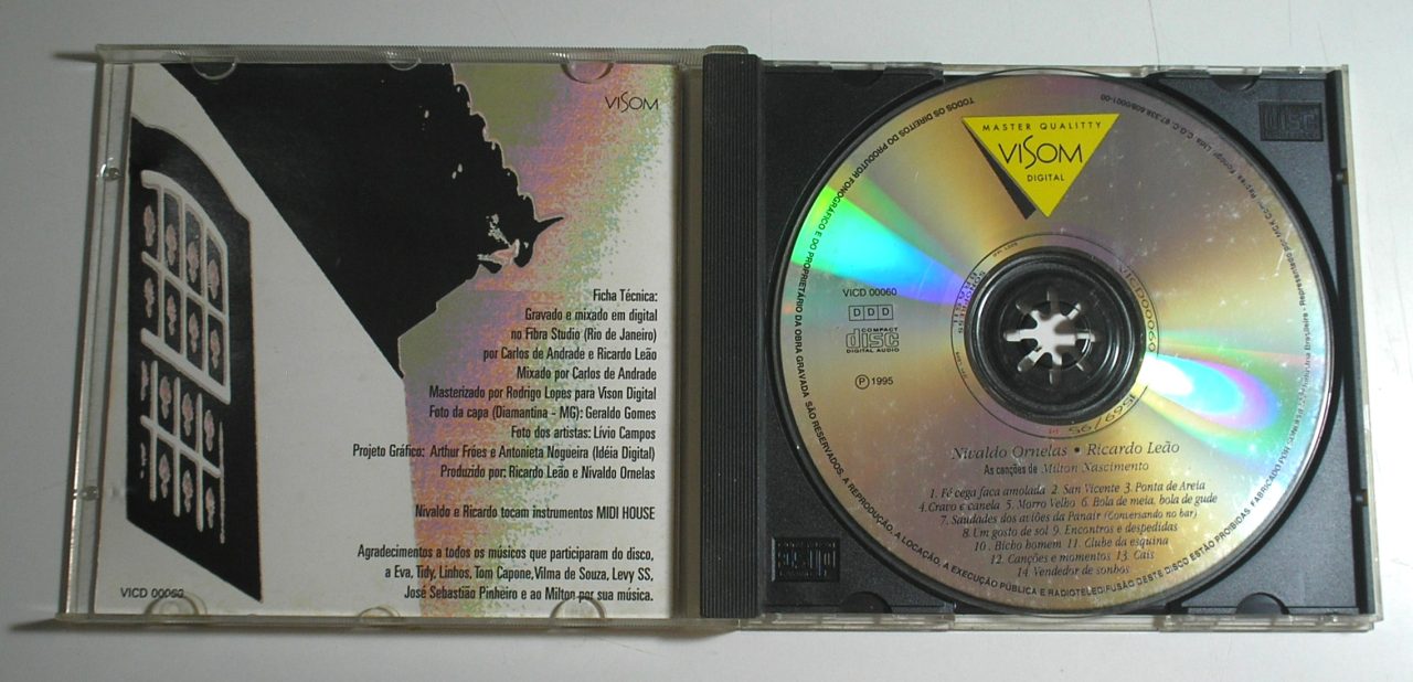| Casa do Colecionador Canções de Milton Nascimento - CD - Grandes Sucessos da época ao vivo - P. 1995