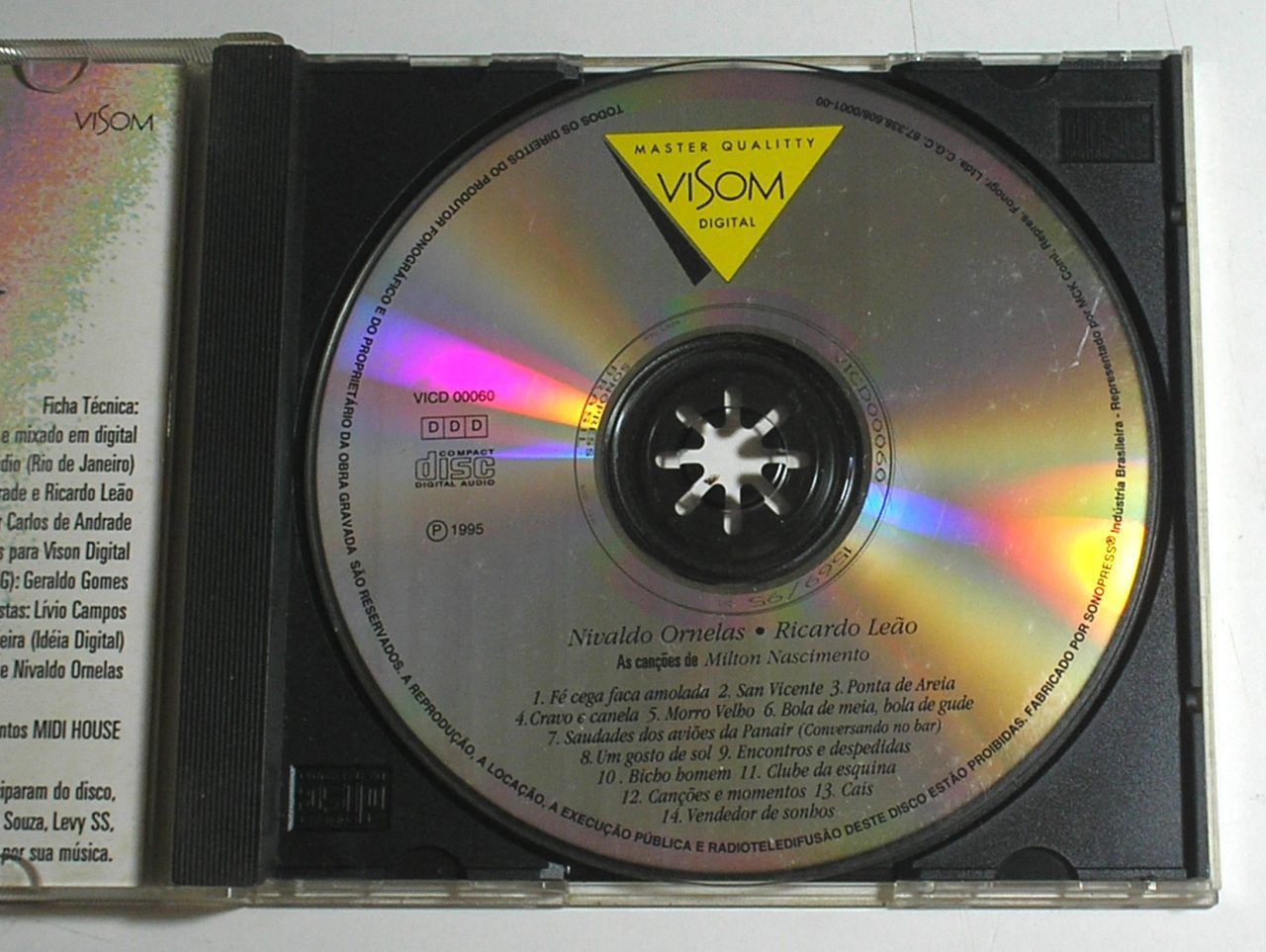 | Casa do Colecionador Canções de Milton Nascimento - CD - Grandes Sucessos da época ao vivo - P. 1995