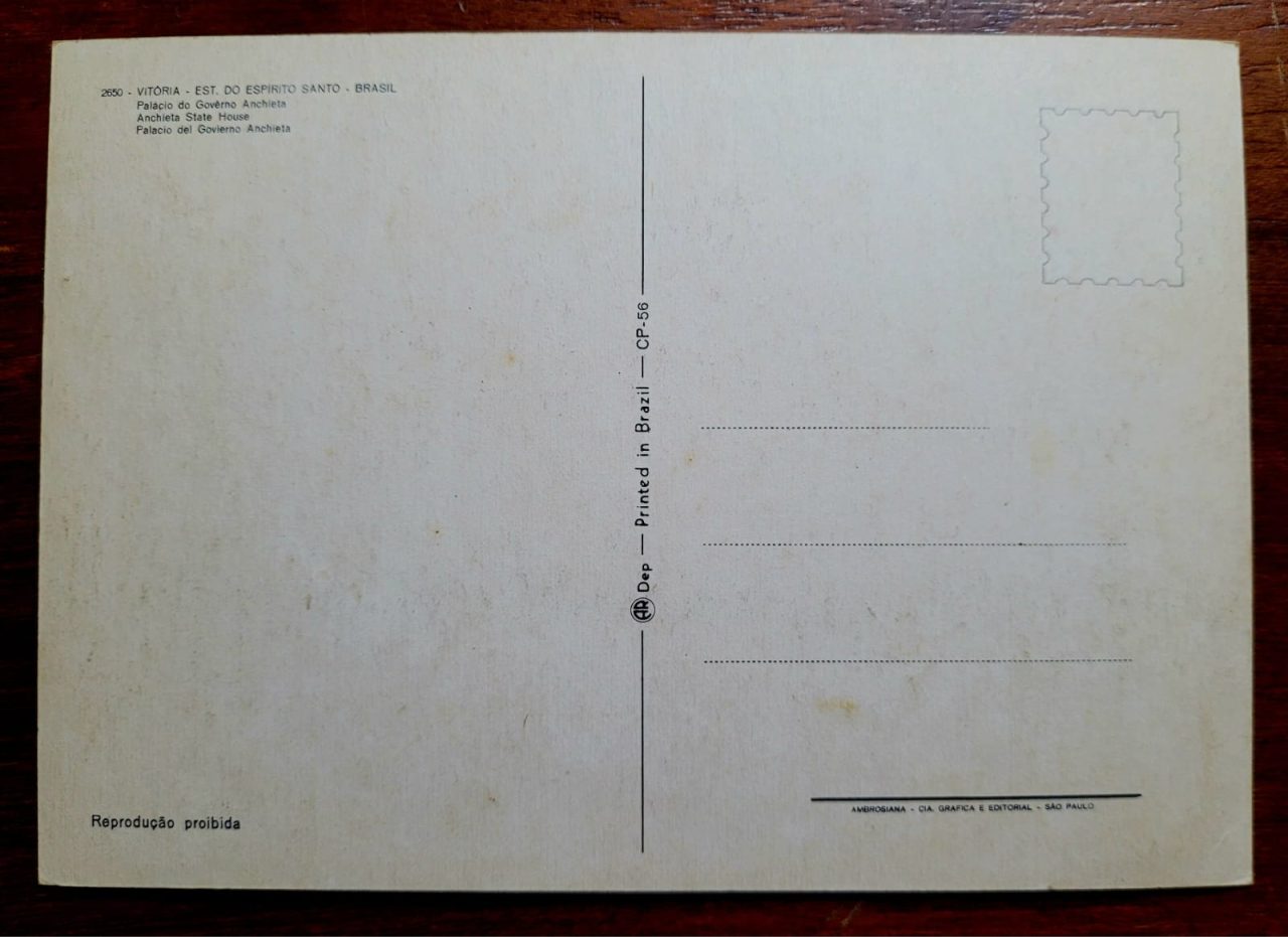 | Casa do Colecionador Cartão Postal - Espírito Santo (Vitória) Palácio do Governo Anchieta