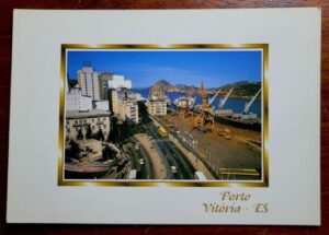 Cartão Postal - Espírito Santo (Vitória) Porto de Vitória e Avenida Jerônimo Monteiro