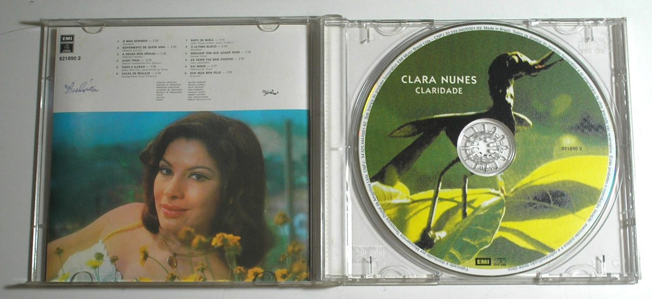 | Casa do Colecionador Clara Nunes – CD - Claridade - Grandes Sucessos da época - P. 1975