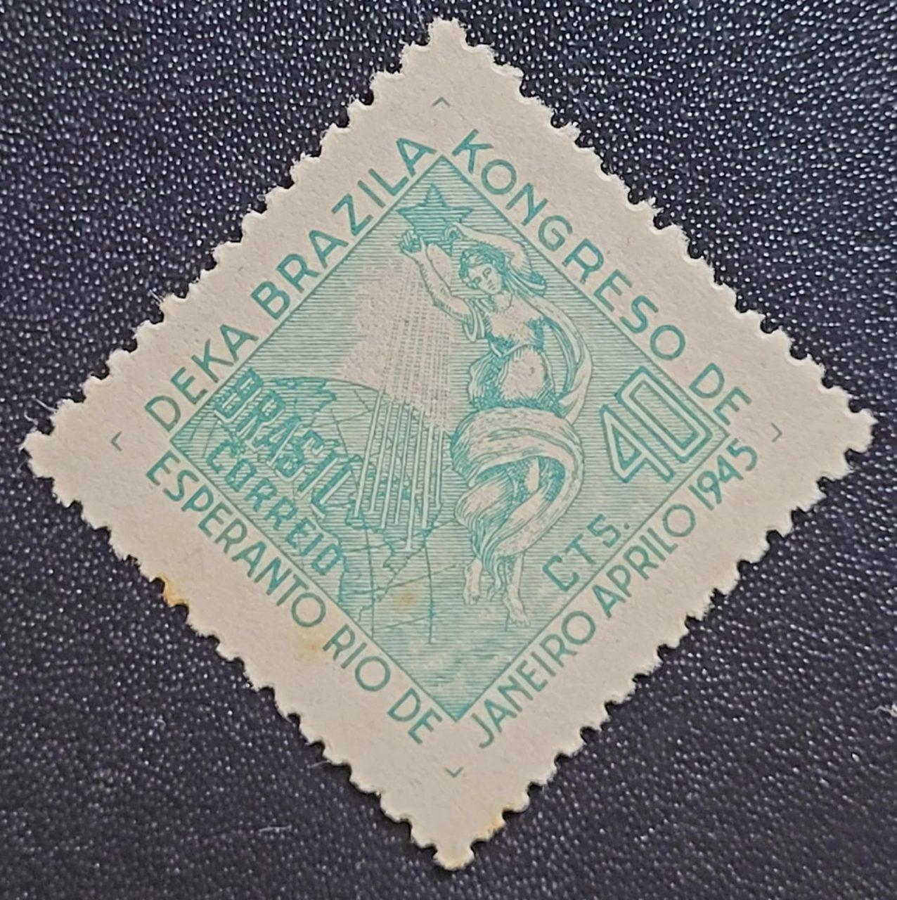 | Casa do Colecionador Comemorativos - RHM C0196 (Novo) 10º Congresso Brasileiro de Esperanto/RJ - 16/04/1945