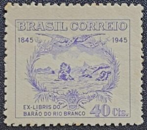 Comemorativos - RHM C0197 (Usado) Centenário do Nascimento do Barão do Rio Branco - 20/04/1945