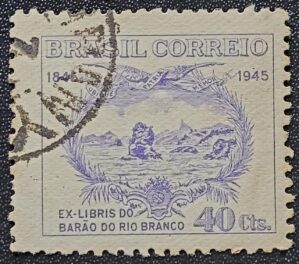Comemorativos - RHM C0197 (Usado) Centenário do Nascimento do Barão do Rio Branco - 20/04/1945