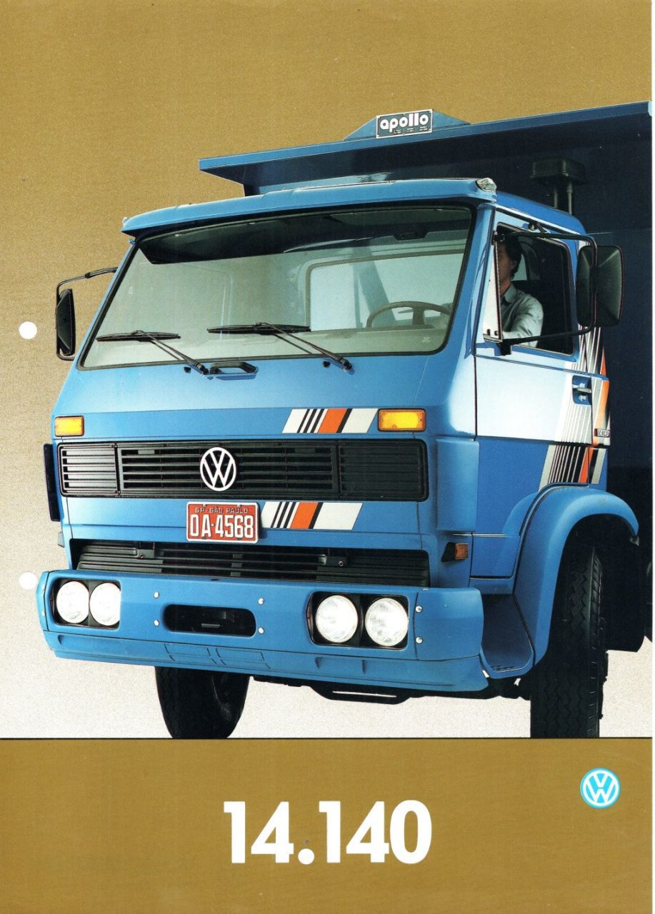 | Casa do Colecionador Folder Propaganda Caminhao Volkswagen 14.140 - Anos 80