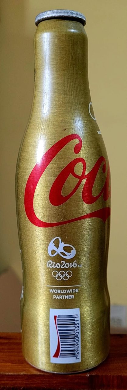 | Casa do Colecionador Garrafa Coca-Cola Ed. Limitada - Olimpíadas Rio 2016 - Ouro