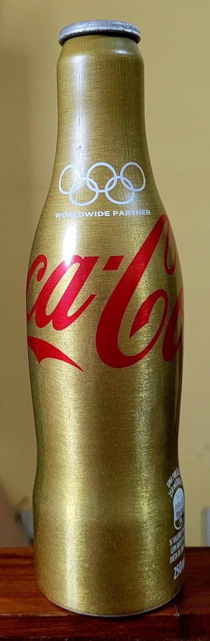 | Casa do Colecionador Garrafa Coca-Cola Ed. Limitada - Olimpíadas Rio 2016 - Ouro