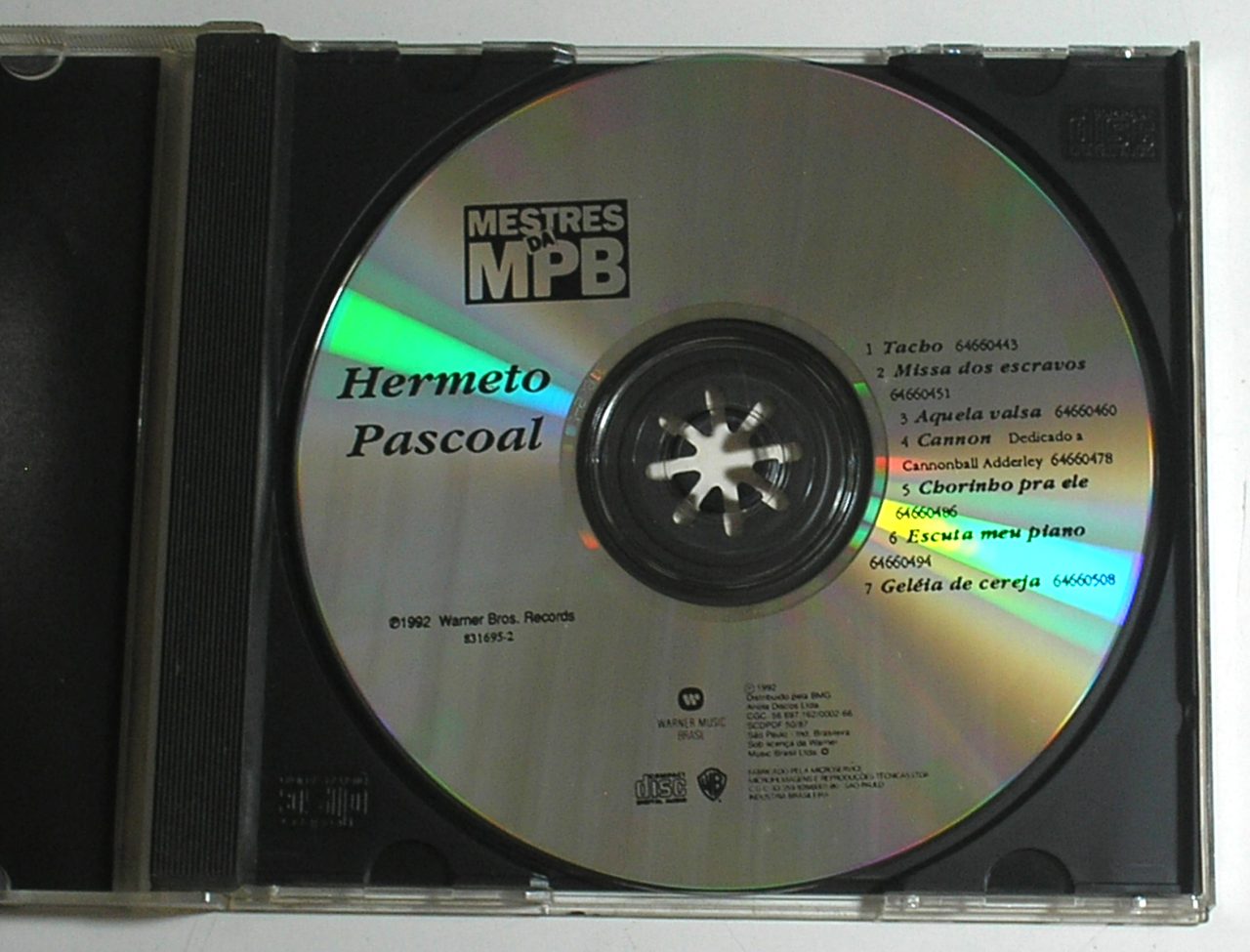 | Casa do Colecionador Hermeto Pascoal – CD – Mestres da Mpb - Grandes Sucessos da época - P. 1992