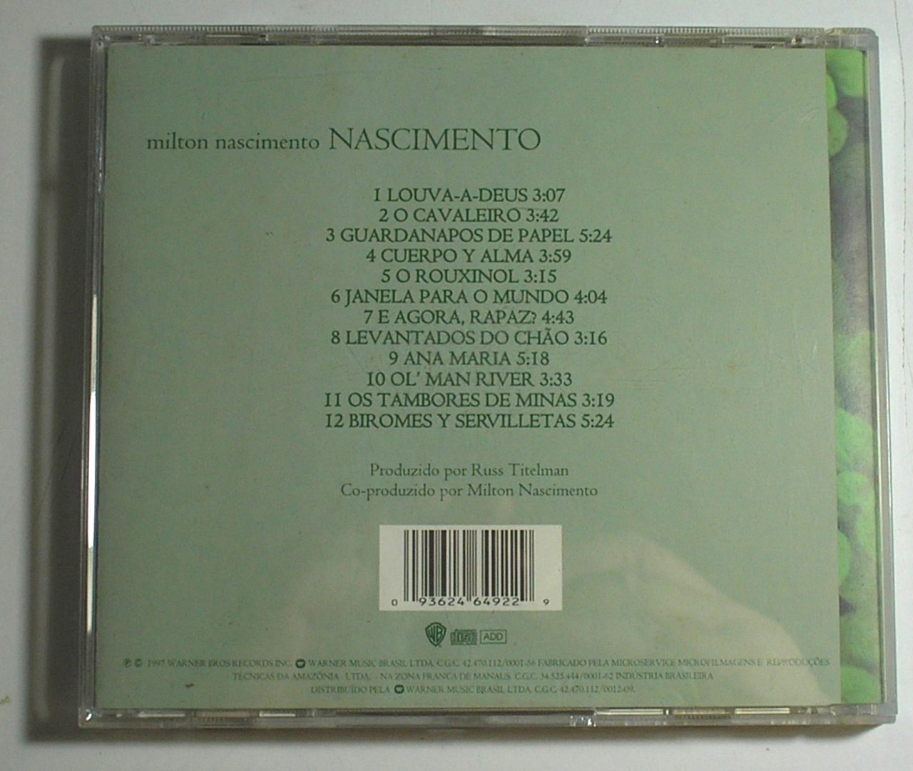 | Casa do Colecionador Milton Nascimento – CD – Grandes Sucessos da época - P. 1997