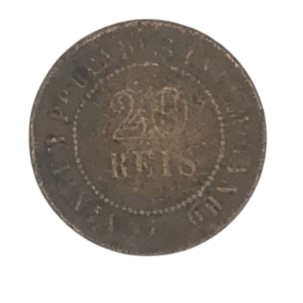 | Casa do Colecionador MOEDA BRONZE 20 RÉIS 1904. POSSIVELMENTE RECUNHADA SOBRE OUTRA MOEDA