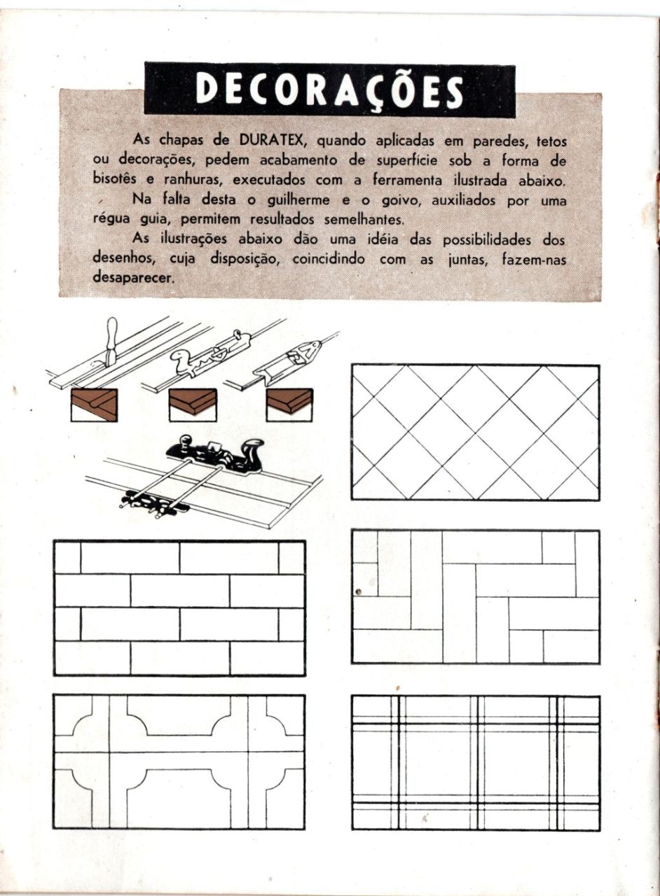 | Casa do Colecionador Propaganda Antiga - Folder Lançamento Chapas Duratex - 1961