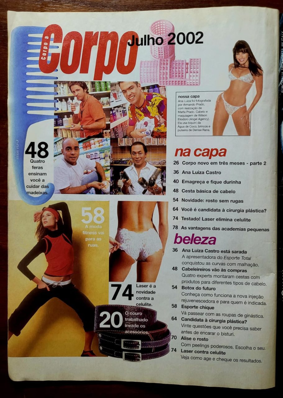 | Casa do Colecionador Revista Corpo a Corpo Nº 163 | Capa Ana Luiza Castro | Julho 2002