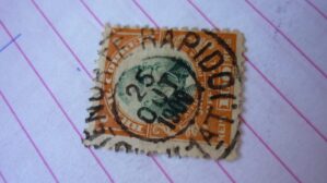 SELO 100 RÉIS COM CARIMBO NORTE RAPIDO LOTE 1287 .