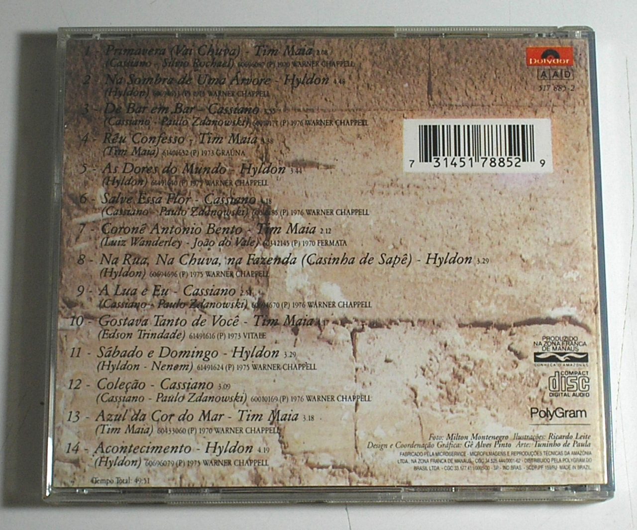| Casa do Colecionador Tim Maia – CD – Velhos Camaradas - Grandes Sucessos da época - P. 1992