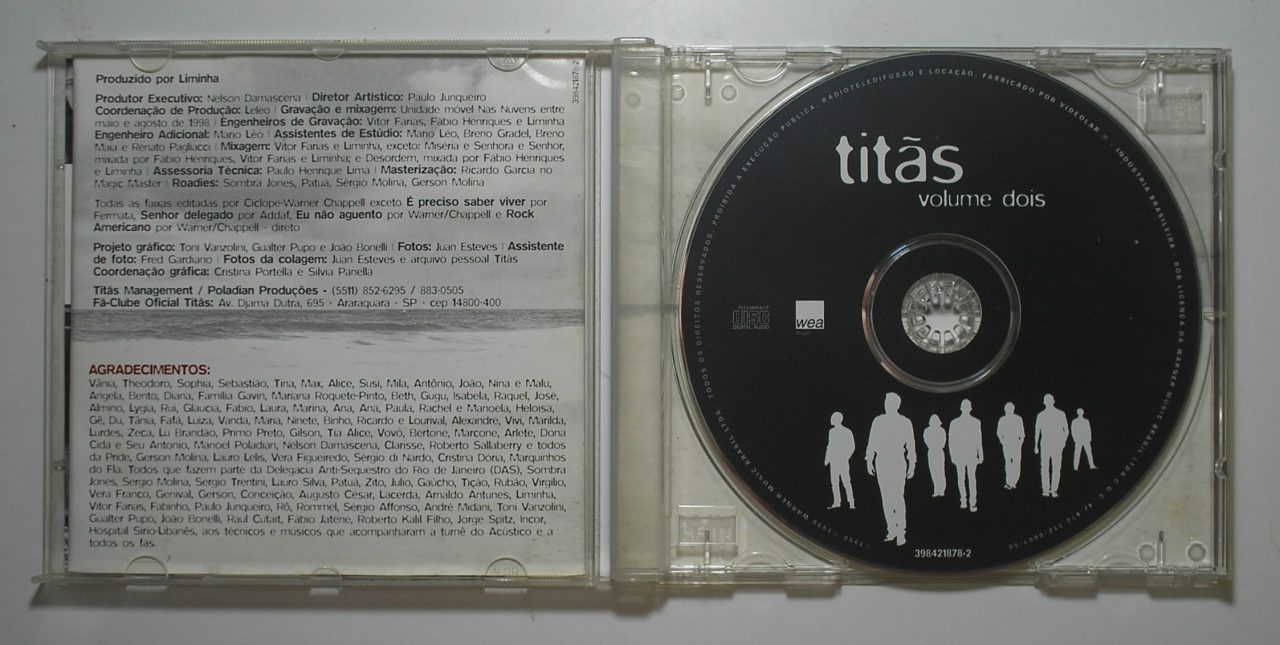 | Casa do Colecionador Titâs - CD - Grandes Sucessos da época - P. 1998
