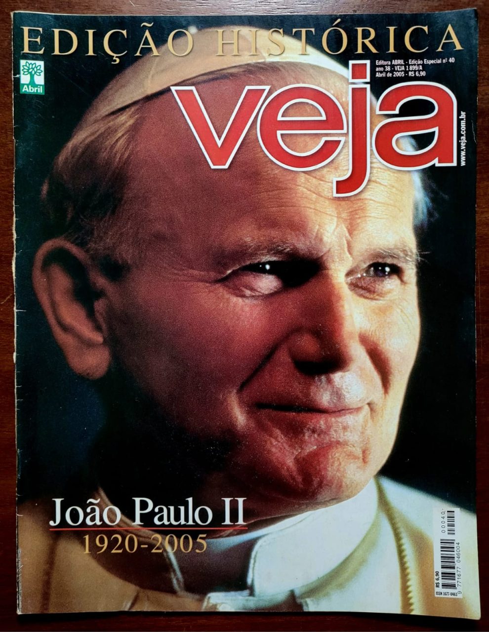 | Casa do Colecionador Veja Nº 1899/A - Edição Especial Histórica Nº 40 - João Paulo II (1920-2005)