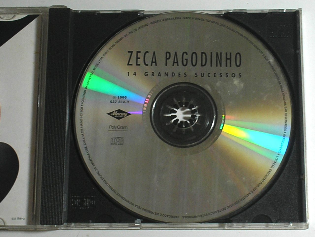 | Casa do Colecionador Zeca Pagodinho – CD - 14 Grandes Sucessos da época - P. 2005
