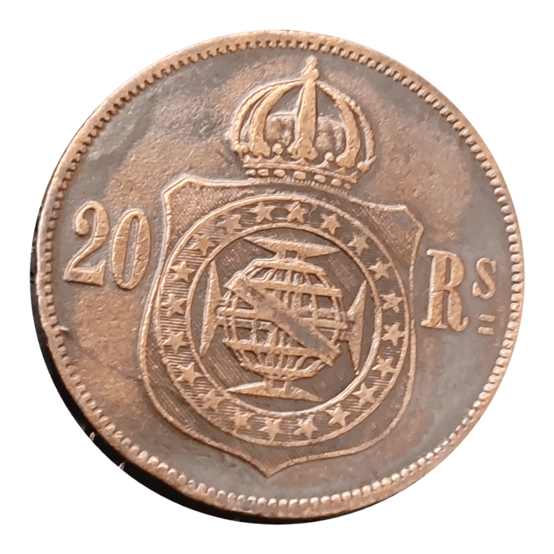| Casa do Colecionador 20 Réis 1868 Sku 1614