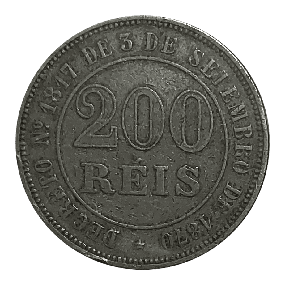 | Casa do Colecionador 200 Réis 1871 Sku 1641