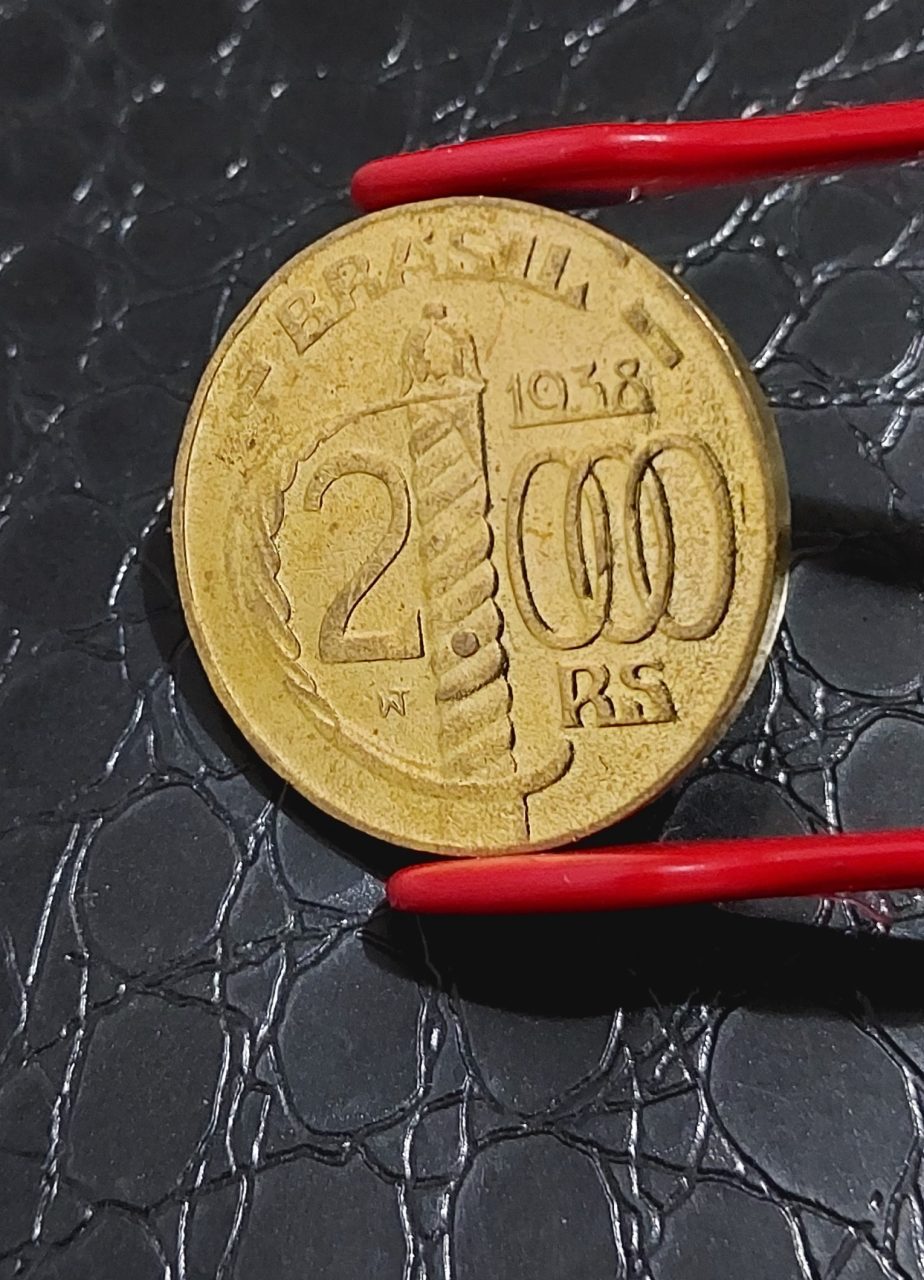 | Casa do Colecionador 2000 Réis 1938 Poligonal Sob/FC Sku 1625