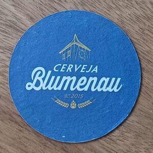 5b1. Bolacha de chopp Cerveja Blumenau seit 2015.