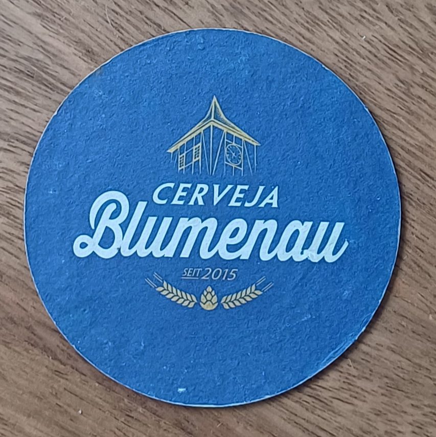 | Casa do Colecionador 5b1. Bolacha de chopp Cerveja Blumenau seit 2015.