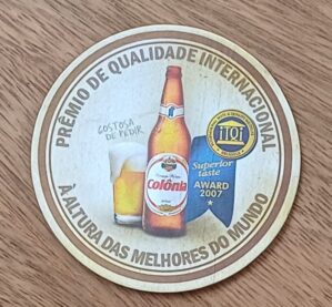 5b1. Bolacha de chopp Colônia Gostosa de pedir. Prêmio.
