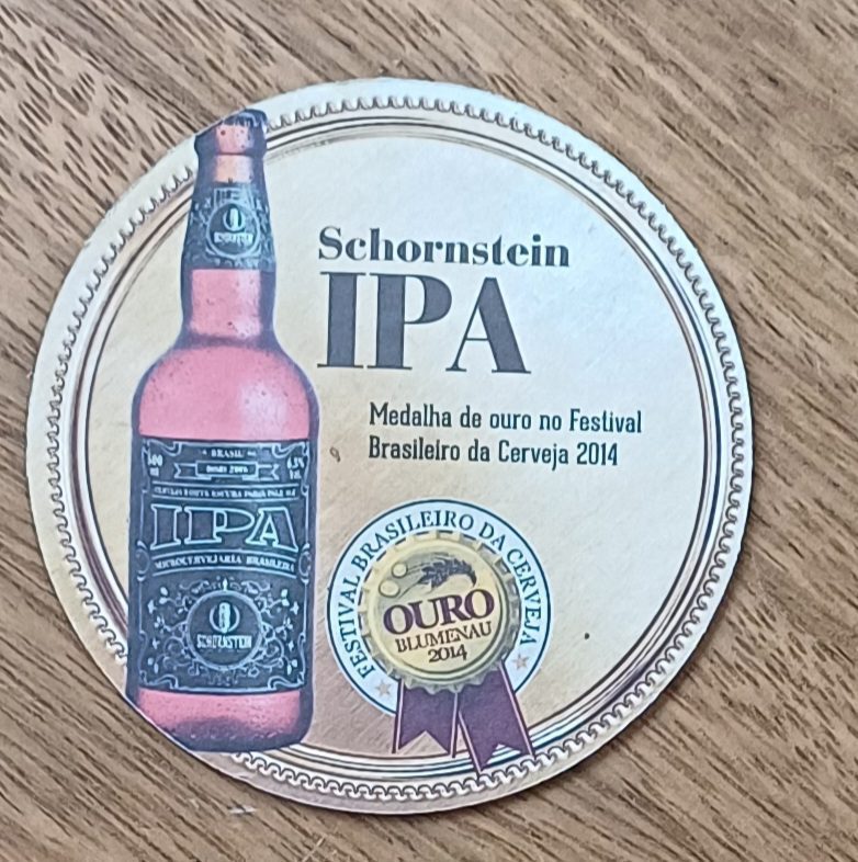 | Casa do Colecionador 5b1. Bolacha de chopp Schornstein ipa Blumenau 2014.